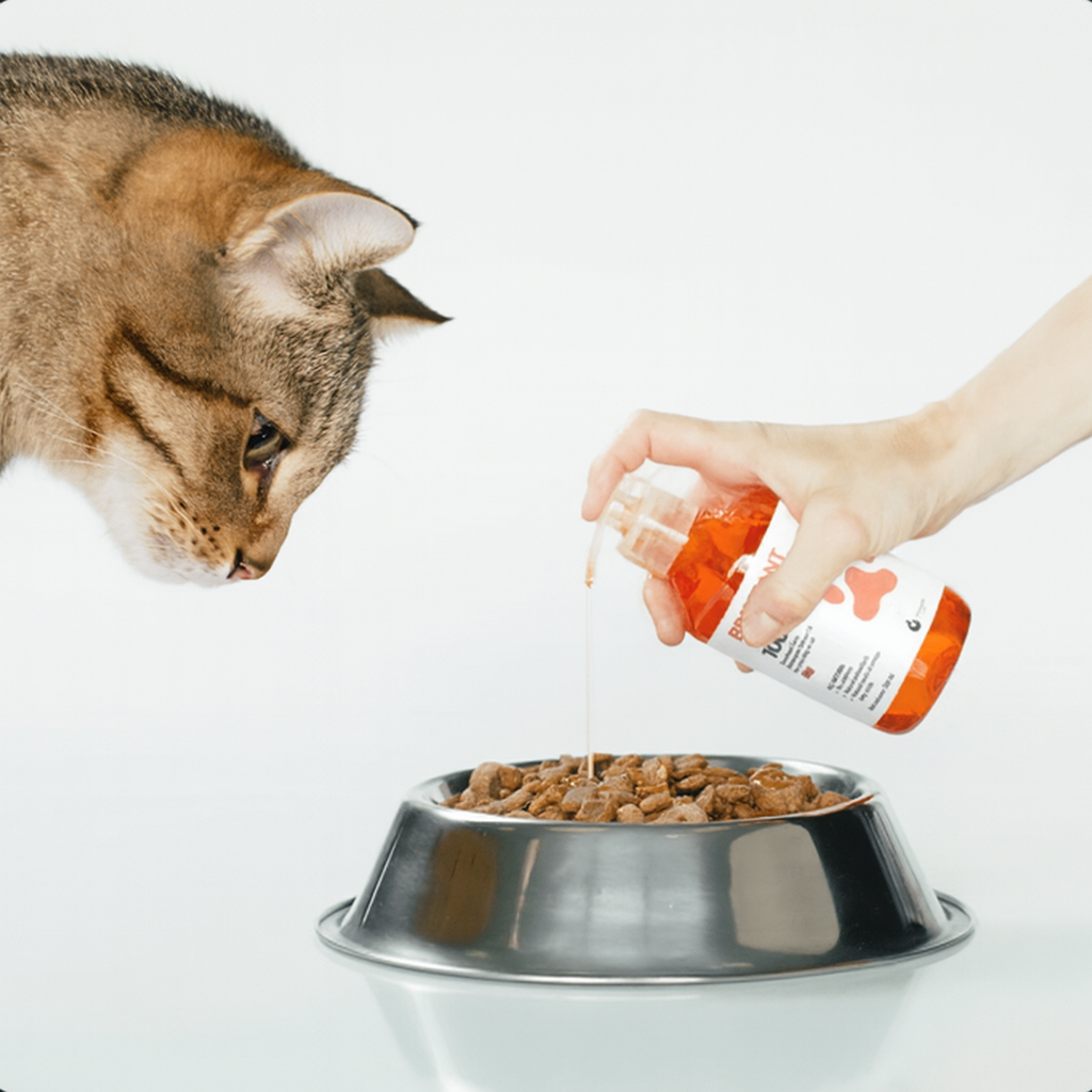 Brilliant 100% salmon oil for pets — pure, natural omega-rich supplement made from human-grade Atlantic salmon