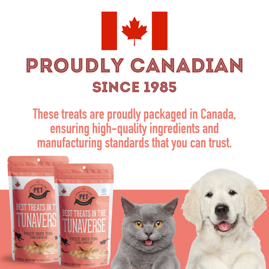 The Granville Island Pet Treatery Freeze Dried Tuna Flakes Treat for pets