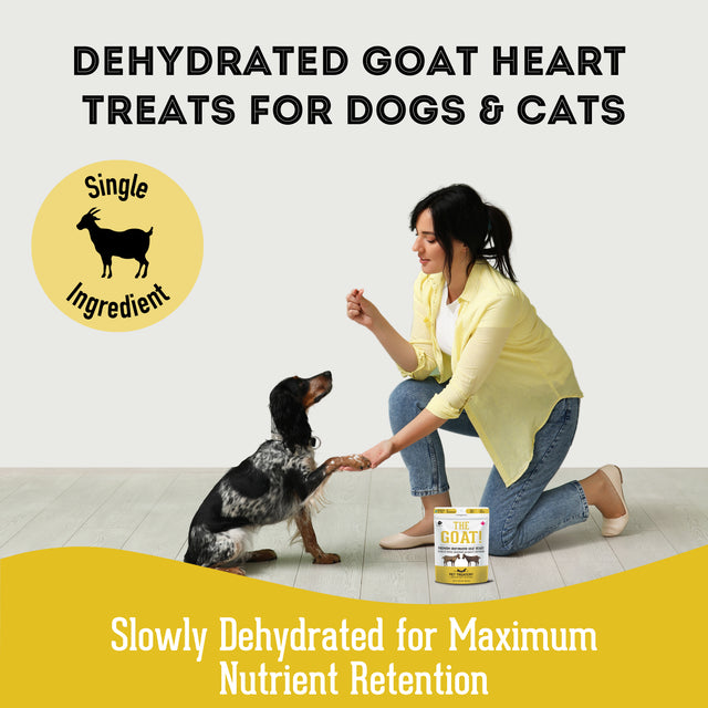 The Granville Island Pet Treatery  Dehydrated Goat Heart Treat for pets