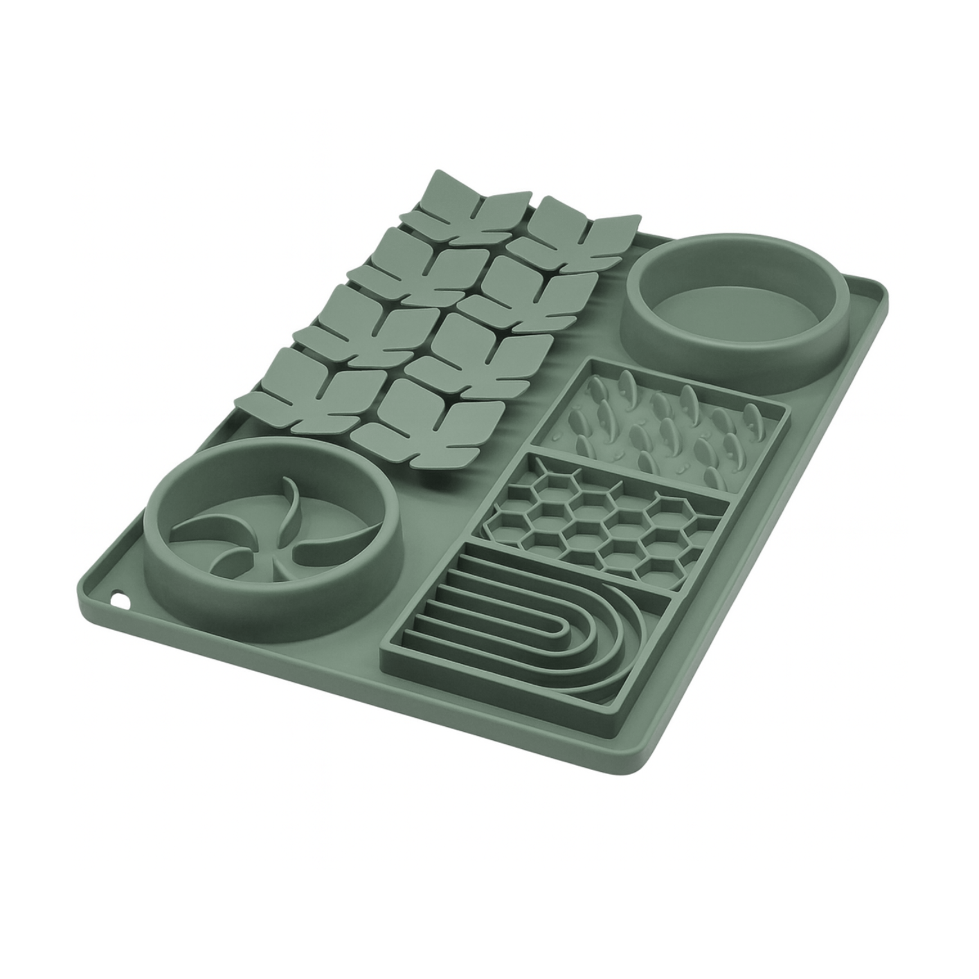 Sniff & Hunt 4 in 1 Silicone Slow Feeding Pad — multi-textured lick mat that slows eating and calms pets naturally