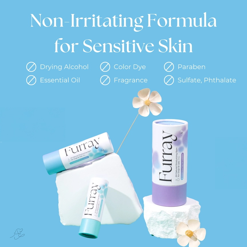 Furray all-natural moisturizing pet balm — pet-safe formula made with natural ingredients