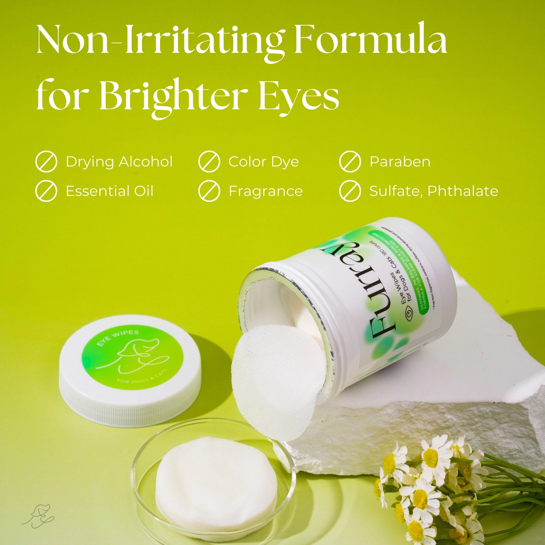 Furray eye wipes — gently clean pets’ eyes with safe natural ingredients