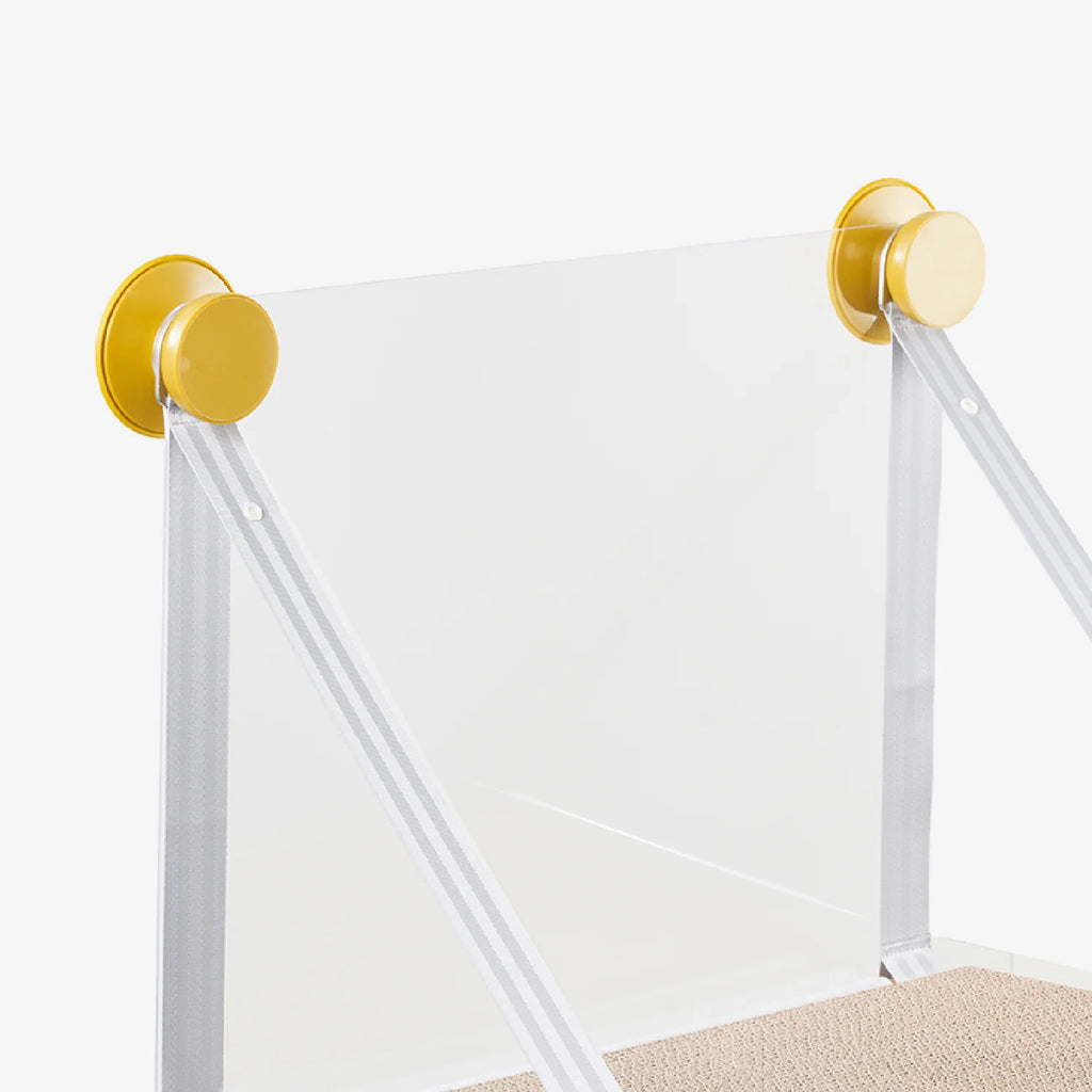 Pidan window perch cat hammock — minimalist design with strong hooked suction cups for secure and cozy lounging