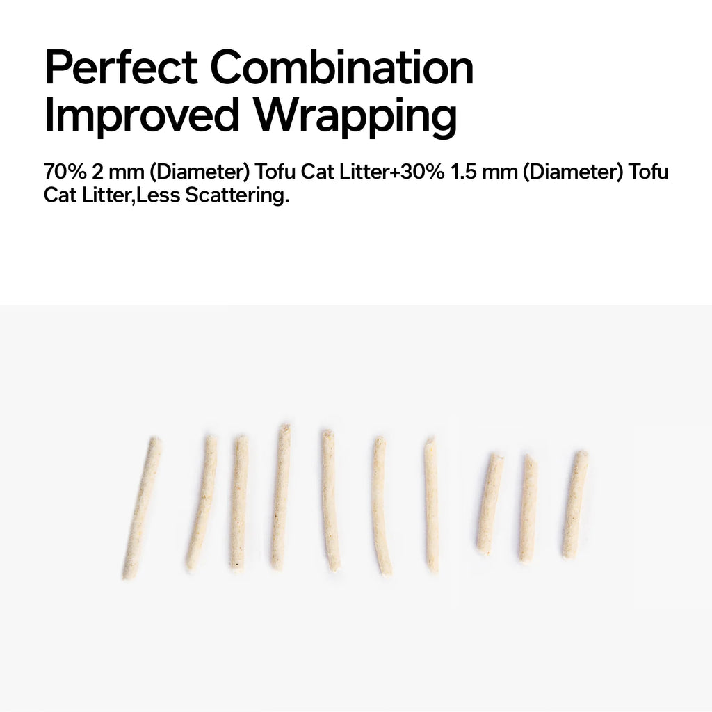 Pidan tofu cat litter with blood test particles — low-dust natural litter for cats